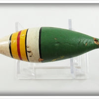 Ideal Green, White & Yellow Bobber