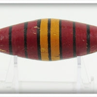 Vintage Ideal Red, Yellow & Black Bobber Float 