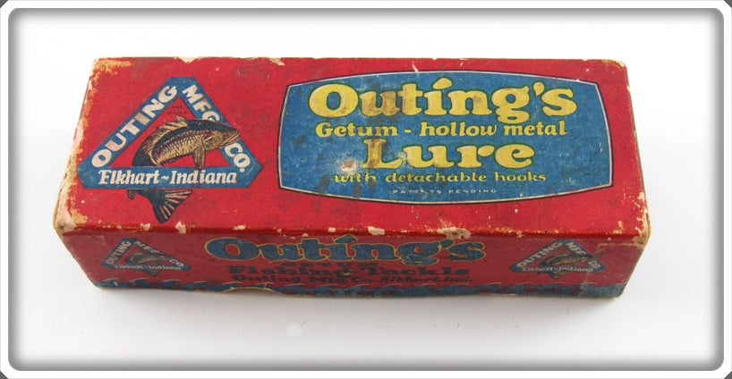 Vintage Outing Mfg Co White Green Du Getum Empty Box 700 WG