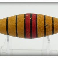 Vintage Ideal Yellow, Red & Black Bobber Float