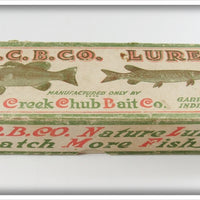 Vintage Creek Chub Mullet Husky Pikie Empty Lure Box 2307