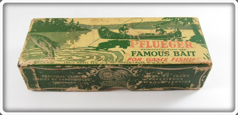 Vintage Pflueger Scramble Finish Palomine Empty Lure Box 5039