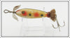 South Bend White With Spots Combination Minnow Lure 931 W
