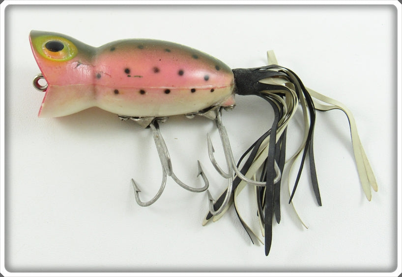 antique hula popper fishing lure Fred Arbogast Rainbow Trout 5/8 Ounce Hula Popper Lure For Sale