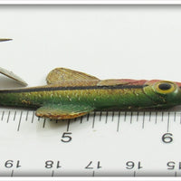 Fred Arbogast Green & Gold Tin Liz