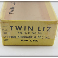 Fred Arbogast Green & Silver Twin Liz In Box