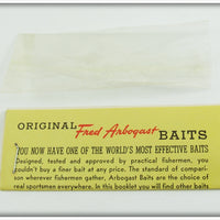 Fred Arbogast Green & Silver Twin Liz In Box