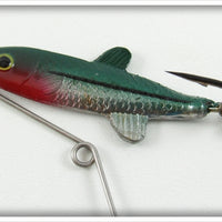 Fred Arbogast Green & Silver Twin Liz In Box