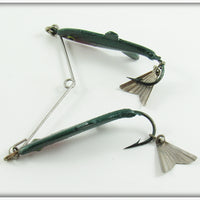 Fred Arbogast Green & Silver Twin Liz In Box