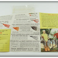 Fred Arbogast White & Red Twin Liz In Box