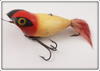 Heddon Red & White With Black Mask Weedless Widow