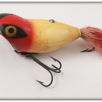 Heddon Red & White With Black Mask Weedless Widow