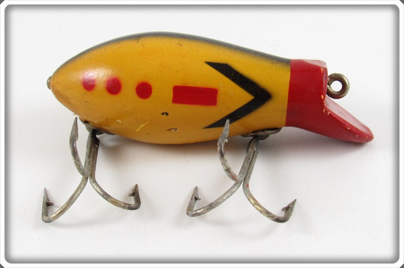 Creek Chub Red & Yellow Victory Finish Dive Bomber Kreeker Lure 6629