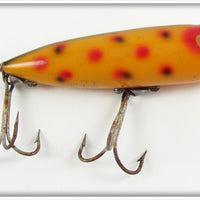 Vintage Heddon Spotted Orange Chugger Spook Lure 9540 SO
