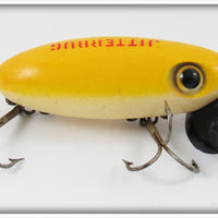 Arbogast Yellow Plastic Lip Jitterbug