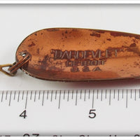 Lou J Eppinger Copper Red With White Chunk Dardevlet In Box