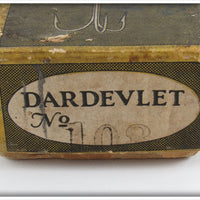 Lou J Eppinger Copper Red With White Chunk Dardevlet In Box