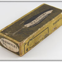 Lou J Eppinger Copper Red With White Chunk Dardevlet In Box