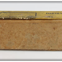 Lou J Eppinger Copper Red With White Chunk Dardevlet In Box