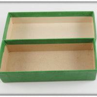 Lou J Eppinger Nickel Green With White Stripe Scale Finish Winged Dardevlet In Box