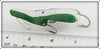 Lou J Eppinger Nickel Green With White Stripe Scale Finish Winged Dardevlet In Box