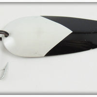 Lou J Eppinger Nickel Black With White Chunk Dardevlet In Box