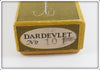 Lou J Eppinger Nickel Black With White Chunk Dardevlet In Box