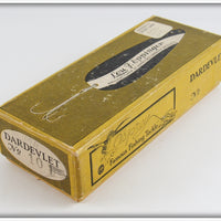 Lou J Eppinger Nickel Black With White Chunk Dardevlet In Box