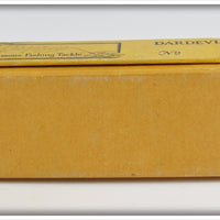 Lou J Eppinger Nickel Black With White Chunk Dardevlet In Box