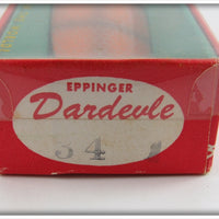 Lou J Eppinger Orange Scale Dardevle In Box