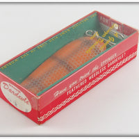 Lou J Eppinger Orange Scale Dardevle In Box