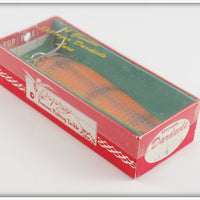 Lou J Eppinger Orange Scale Dardevle In Box