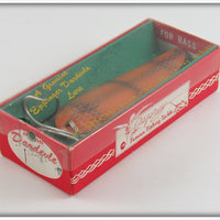 Lou J Eppinger Orange Scale Dardevle In Box