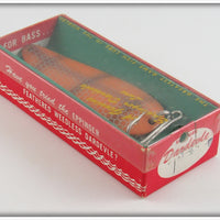 Lou J Eppinger Orange Scale Dardevle In Box