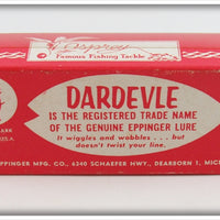 Lou J Eppinger Orange Scale Dardevle In Box