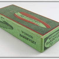 Lou J Eppinger Copper Red With White Chunk Scale Finish Winged Dardevlet In Box