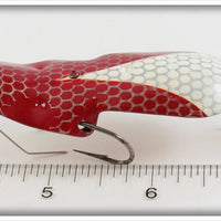 Lou J Eppinger Copper Red With White Chunk Scale Finish Winged Dardevlet In Box