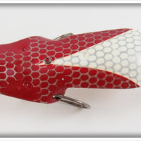 Lou J Eppinger Copper Red With White Chunk Scale Finish Winged Dardevlet In Box