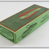 Lou J Eppinger Copper Red With White Chunk Scale Finish Winged Dardevlet In Box