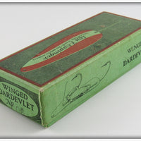 Lou J Eppinger Copper Red With White Chunk Scale Finish Winged Dardevlet In Box