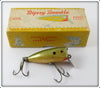 Vintage Wood's Mfg Co Chub Dipsy Doodle Lure In Perch Box