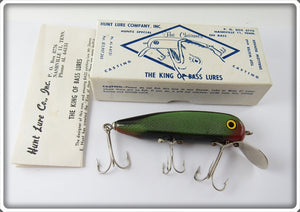 Hunt Lure Co Green Scale Charmer In Correct Box