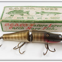 Vintage Creek Chub Perch Jointed Pikie Lure In Box 2600