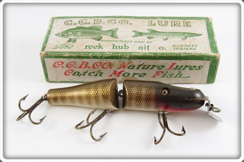 Vintage Creek Chub Perch Jointed Pikie Lure In Box 2600
