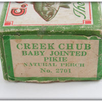 Creek Chub Natural Perch Baby Jointed Pikie In Box 2701