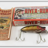 Vintage Heddon Perch Early River Runt Lure In Box 9110L 