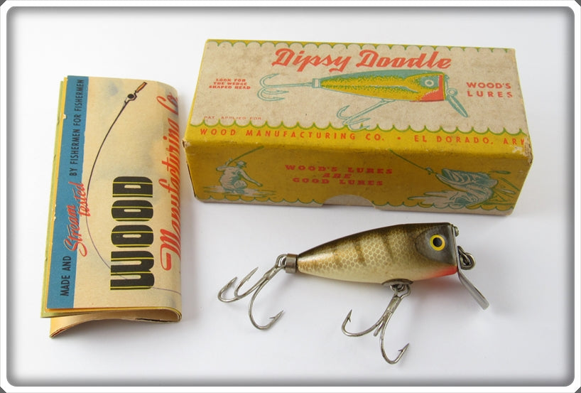 Wood's Mfg Co Perch Dipsy Doodle In Correct Box For Sale