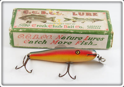 Vintage Creek Chub Rainbow Baby Pikie Lure In Box 908