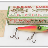 Vintage Creek Chub Rainbow Fire Baby Pikie Lure In Box 931