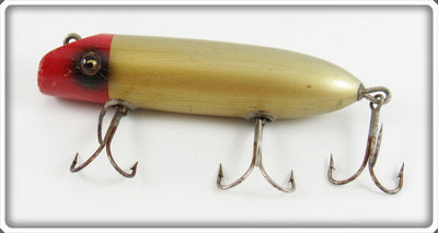 Vintage South Bend Red Head Aluminum Bass Oreno Lure 973 RHA